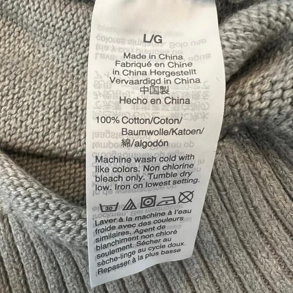 J. Crew Fair Isle Crew Neck Cotton Sweater Pink Gray Perfect Condition Size L - Picture 8 of 11